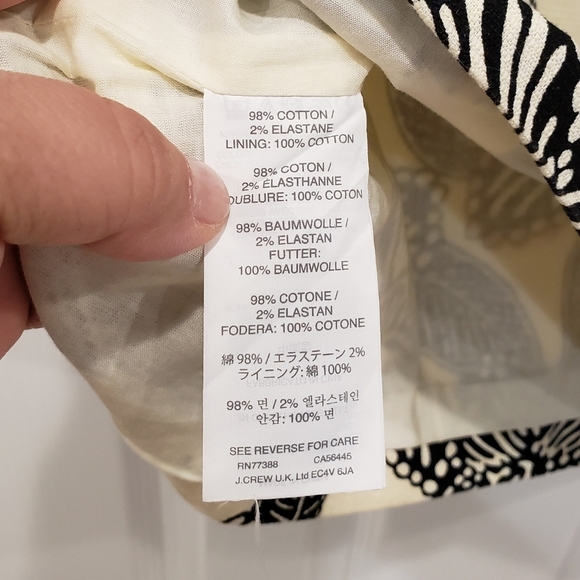 J. Crew Polynesian Floral Print Vest - Sz 6 - Picture 9 of 12